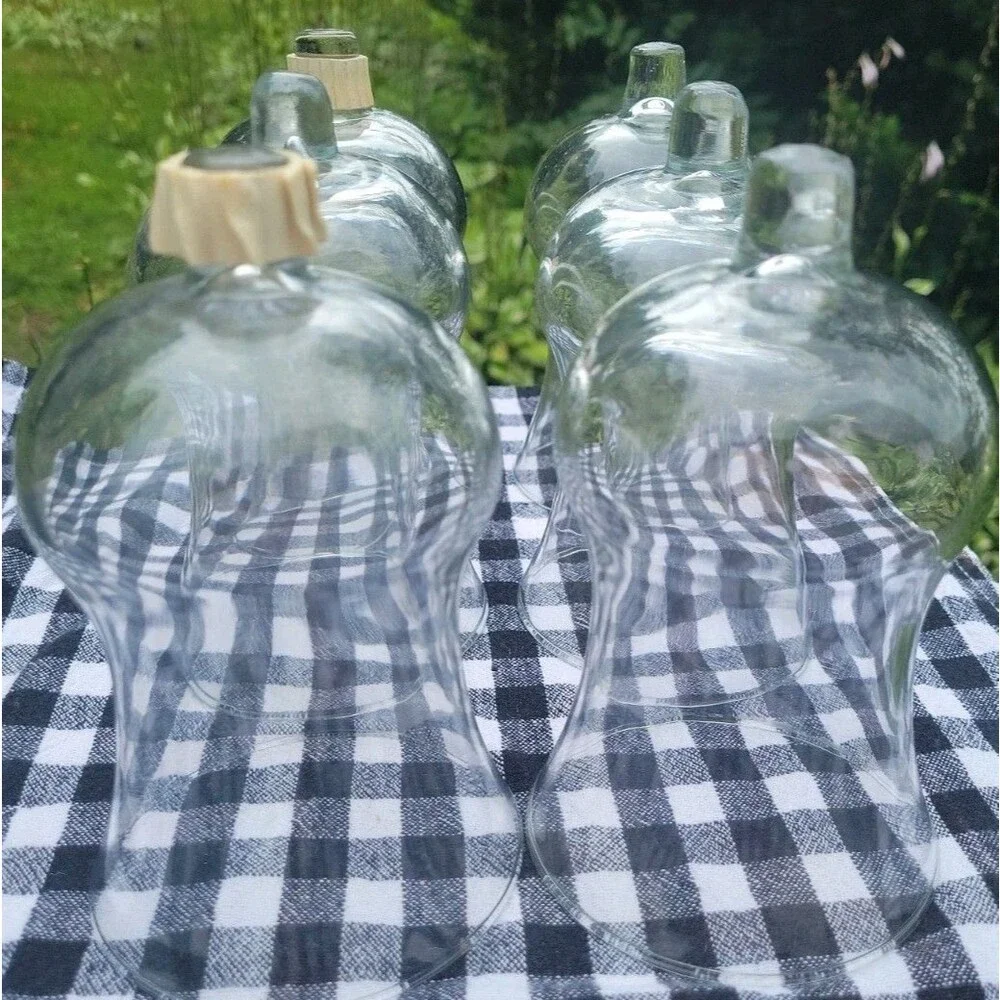 6 HOME INTERIORS / HOMCO VOTIVE CUPS - CLEAR GLASS TRADITIONS Home Decor 90's